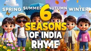 Seasons of India | Cute Kids Pixar Style Rhyme 🌦️🐶