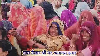 आज दूल्हा बने हैं नंदलाल [कृष्ण विवाह] 😀 ग्राम मैलार/श्री मद भागवत कथा/पं.श्री बालमुकुंद शास्त्री जी