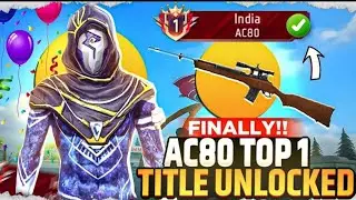 Finally AC80 Top 1 Title Unlocked ✅ | Grandmaster Top 1 Pushing In Solo