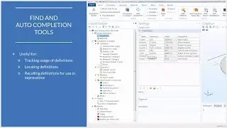 How to Use the Find and Auto Completion Tools in COMSOL&reg;