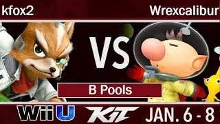 KIT17  - kfox2 (Fox) vs Wrexcalibur (Olimar) B Pools - Smash 4