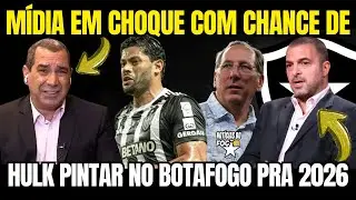 ZINHO E ZÉ ELIAS SURPRESOS COM BOTAFOGO NA BRIGA COM FLU POR HULK! TODOS OS DETALHES DA NEGOCIAÇÃO