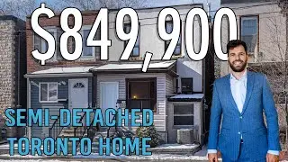 Touring inside a $799,900 Semi-detached Toronto Home on Old Weston Rd