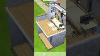 BRIGHT 4x3 MICRO-APARTMENT 📏 - The Sims 4 - Speed-Build (No CC) #Shorts