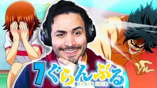 😂EL PARTIDAZO DE TENIS🌊Grand Blue Capitulo 7 REACCION EN DIRECTO