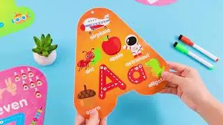 D-FantiX 55 Pcs Flash Cards for Toddlers &ndash; Fun & Educational Write & Wipe Learning Set! #Homeschool