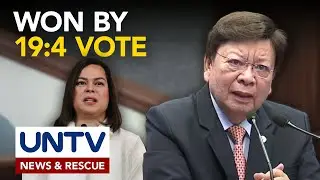 Senate archives the impeachment case vs VP Sara in adherence to the SC ruling, voting 19-4-1