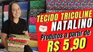 TECIDOS DE NATAL A PARTIR DE R$5,90 - MIX TECIDOS - FORNECEDOR NO BRÁS
