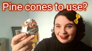 How to make a Cute Pine cone Owl in Art Club with Miss Burford