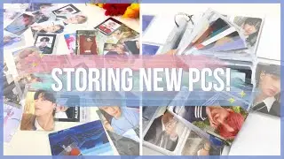 Sorting and storing new kpop pcs (cravity, ateez, bts, & more) | april 2021