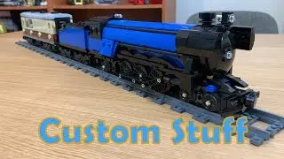 Custom LEGO Midnight Sapphire Steam Train (Emerald Night)