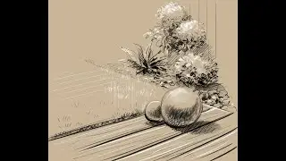 Sketching Vegetation and Flowers