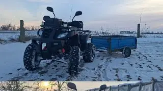 Vlog z działki#153-Przepał quada w 2026/wywóz obornika i drzewa