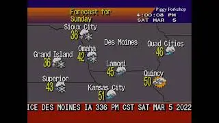 EAS Tornado Warning Creston, Iowa (Tornado On The Ground!) NOAA Weather Radio