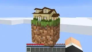 ONE block minecraft making a nice house episode number #6 #trendingshorts #viral