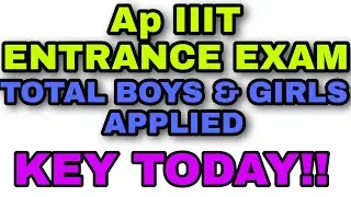IIIT ENTRANCE Exam Results||IIIT ENTRANCE Exam key||IIIT  Results 2020|Rgucet results 2020