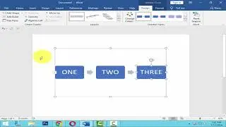 How to insert basic process SmartArt in word