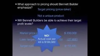 Setting Prices: Cost-Plus Pricing versus Target Pricing - Accounting video