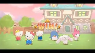 テオ (Dear Daniel) VS ぴゃーん (Bad Badtz-Maru) - Sanrio Characters Miracle Match gameplay