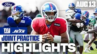 🎥 Highlights: Top plays from Day 2 of Joint Practices vs. Jets | New York Giants