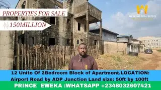 PROPERTY FOR SALE ON AIRPORT ROAD BENIN CITY EDO STATE NIGERIA.