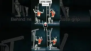 Lat pulldown variation!! back exercises @GymFit177