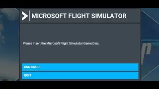 Исправление ошибки Microsoft Flight Simulator. Вставьте диск с игрой Microsoft Flight Simulator н...