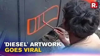 WATCH | Video Of Man Painting 'Diesel' On Fuel Tank Goes Viral Amid Pollution Concerns | #Shorts