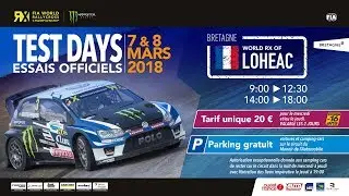 Test Days Rallycross Loh&eacute;ac 2018