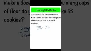 How To Use Ratio To Scale A Recipe  #maths #basicalgebra #mathematics