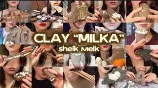 CLAY &ldquo;MILKA&rdquo; WITH PASTE & CRUMBS ✧ request no. 12 | asmr edit @shelkmelk 