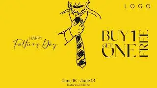 Buy 1 Get 1 Free - Happy Fathers Day