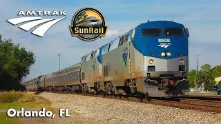 (4K) SunRail P322 & Amtrak Silver Meteor P097 in Orlando, FL!