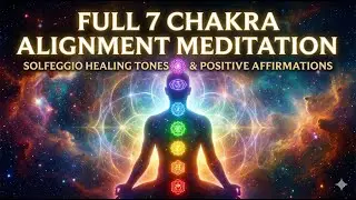 Full 7 Chakra Alignment Meditation | Solfeggio Healing Tones & Positive Affirmations