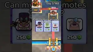Can my DAILY emotes 3 CROWN?!💭  EP 2 - Clash Royale