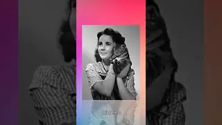🌟😿Hollywood superstar Liz Taylor and cats #cats #hollywood