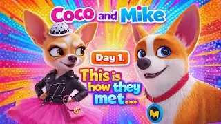 Coco & Mike Episode 1 | Day 1 Coco & Mike Arrive Home | Funny Dog Cartoon