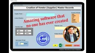 How to create a Vendor Master Record software in Excel VBA