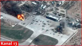 Украинские беспилотники уничтожили вертолеты Ка-52 и Ми-8 в ходе глубокого удара по России.