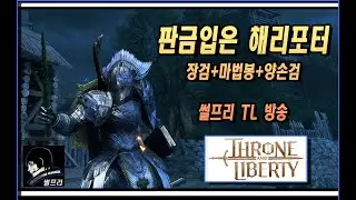 판금입은 해리 포터 - 장검+마법봉+양손검 - 썰프리 TL 방송 (THRONE AND LIBERTY)