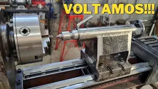 Como Fazer um Torno Caseiro Parte 68 - Finalização do Cabeçote Móvel (Contraponto)