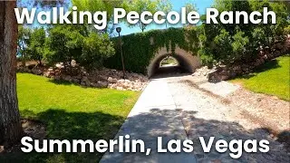 Walking the Peccole Ranch Loop in Summerlin (Scenic POV Las Vegas Neighborhood Walk)