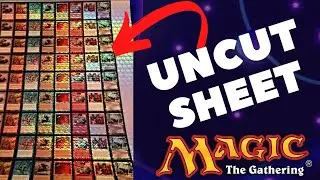 Showing My 23-Year-Old Magic The Gathering Uncut Sheet!