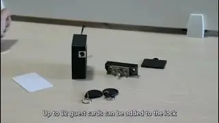 RFID Drawer Storage Cabinet Lock, Battery Powered with Low Battery Alert Function, One Card for All