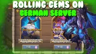Castle Clash Rolling Gems on The GERMAN server!