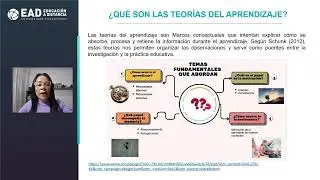 1.1 Foro video grabación: Teorias del aprendizaje.