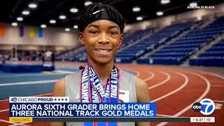ABC7: Aurora 6th Grader JAKOI RUFF Clinches THREE National Track Titles