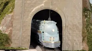 Santa Fe Blue Goose Hauling Coal And Oil Across The Mountains. #train #railway #modelrailroad #steam
