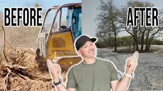 First Big Project on Our Texas Ranch! Clearing Trees & Starting Our Dream Shop!