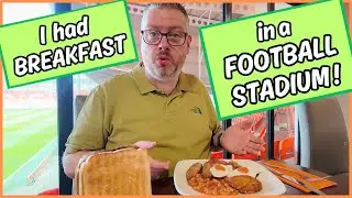 BREAKFAST GOALS! Eating With a Stadium View at BLACKPOOL FC Hotel!